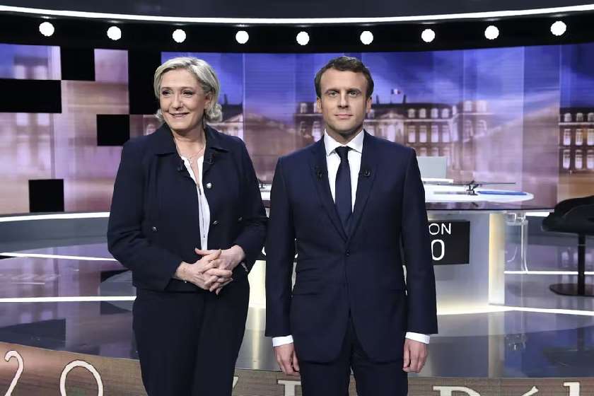 საფრანგეთის საპრეზიდენტო არჩევნების მეორე ტურში ემანუელ მაკრონს მარინ ლე პენი დაუპირისპირდება