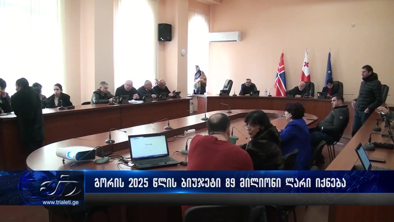 გორის მუნიციპალიტეტის 2025 წლის ბიუჯეტი 89 მილიონი ლარი იქნება