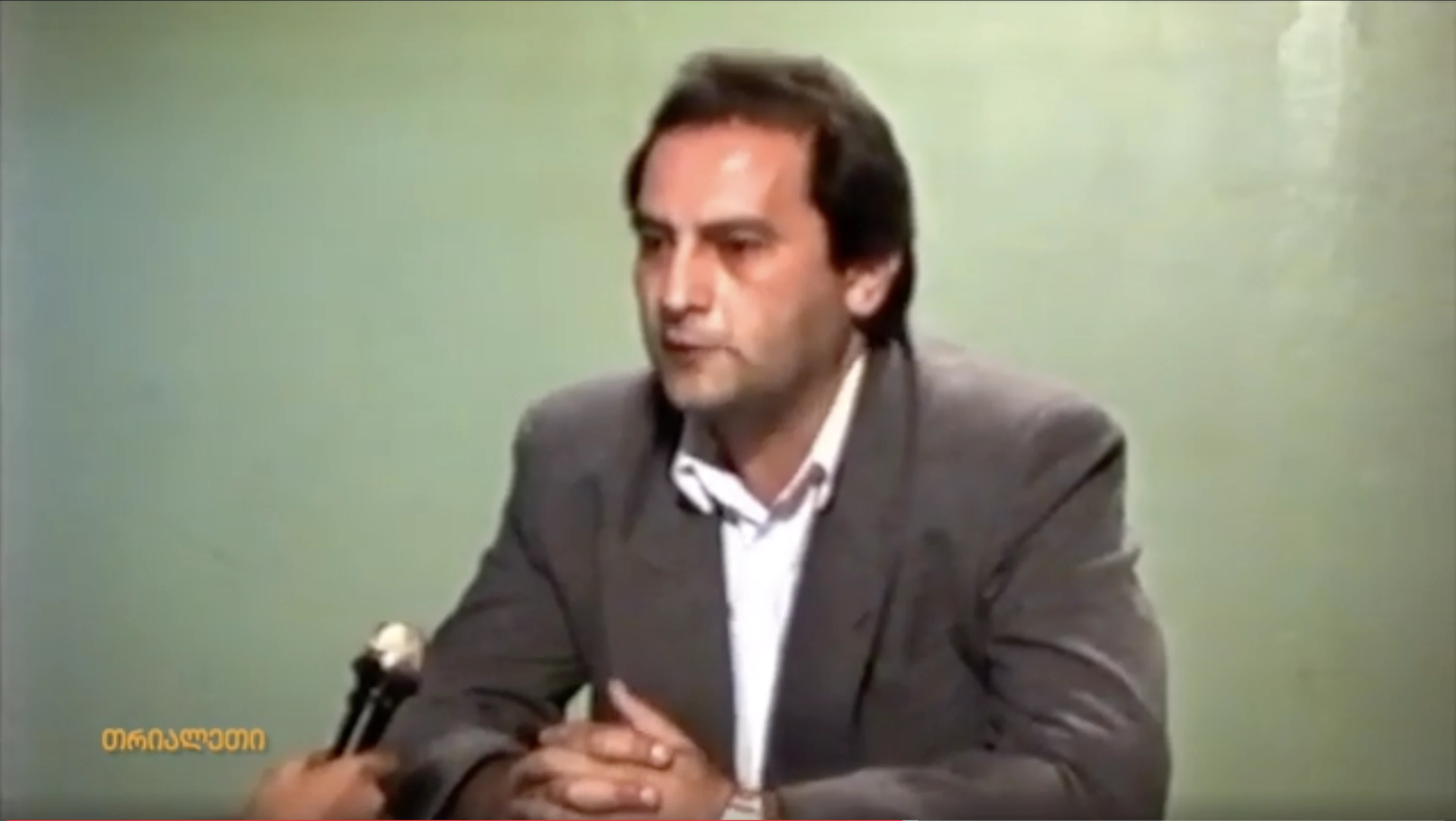 მერაბ ობოლაძე.  აგარის საკრებულოს თავმჯდომარე. 1995 წ. "თრიალეთის" არქივიდან.