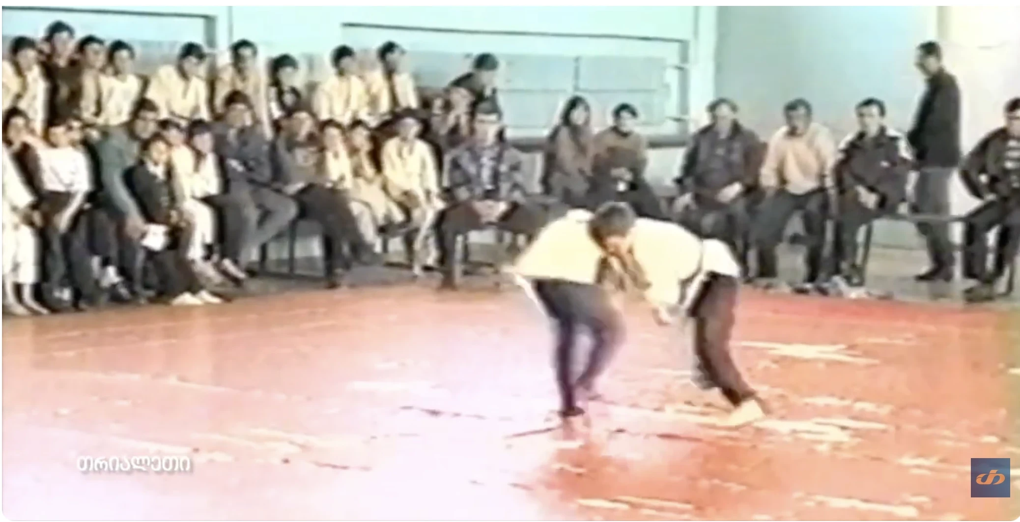 ჭიდაობა, ჟორა მარჯანიძის 50 წლის იუბილესთან დაკავშირებით. 1999 წელი. თრიალთის არქივი.