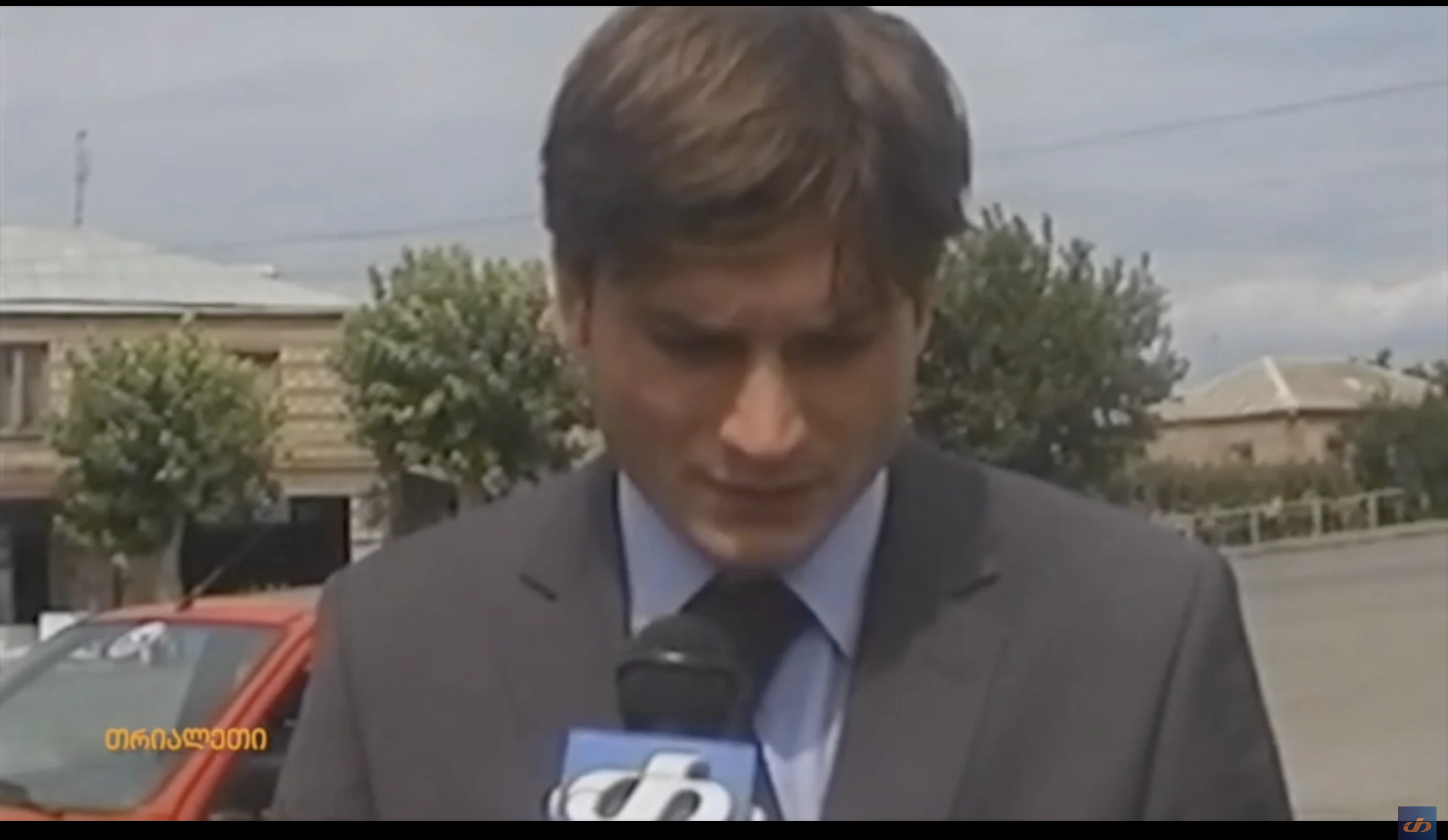 კულტურისა და სპორტის მინისტრის მოადგილე, ლადო ვარძელაშვილი, გორში.   2005 წელი  თრიალეთის არქივი.