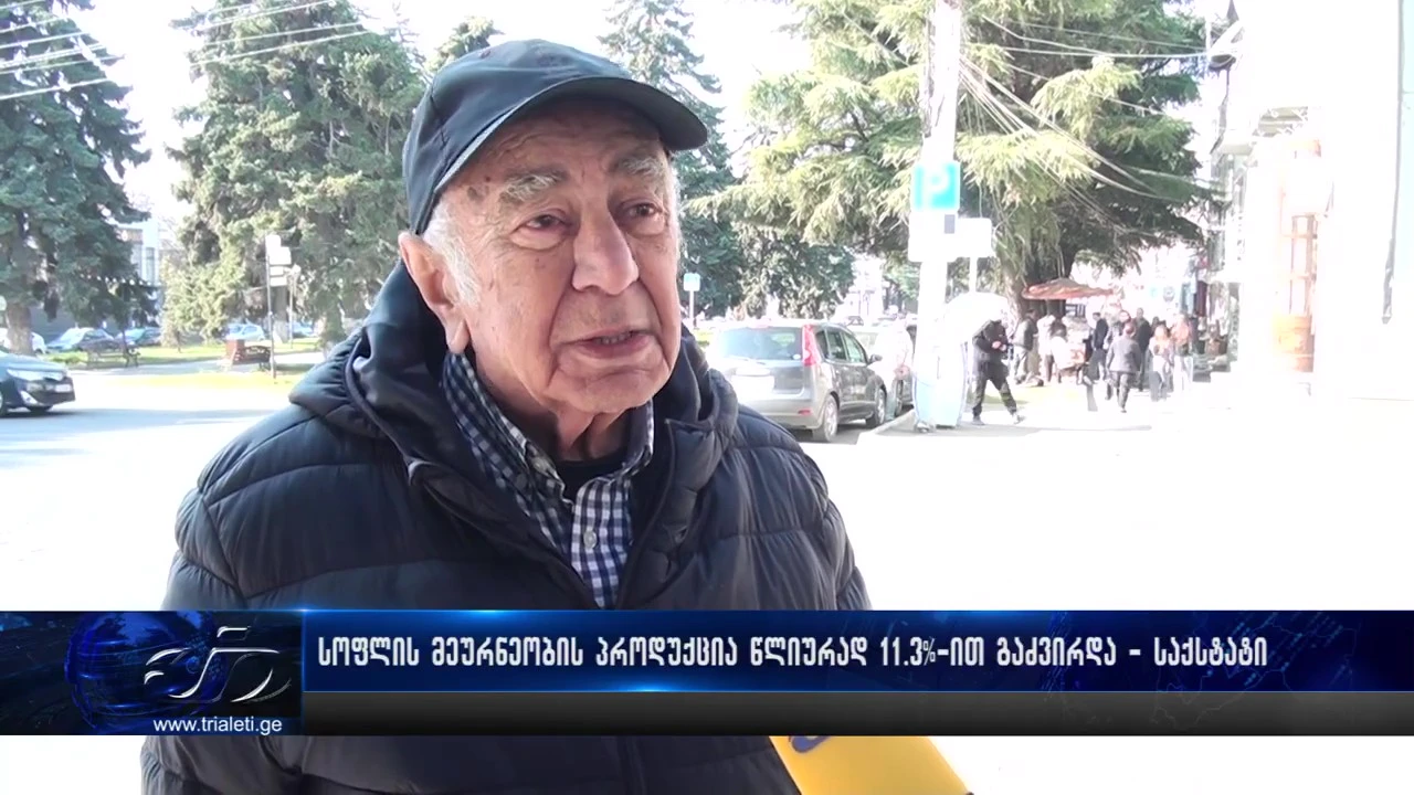 სოფლის მეურნეობის პროდუქცია წლიურად 11.3%-ით გაძვირდა - „საქსტატი“