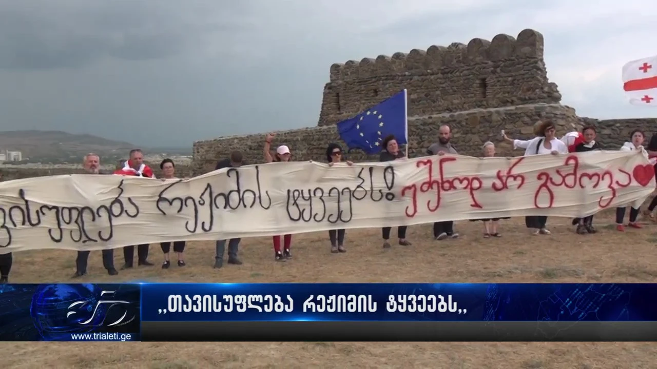 "თავისუფლება რეჟიმის ტყვეებს! უშენოდ არ გამოვა!" - აქცია გორში