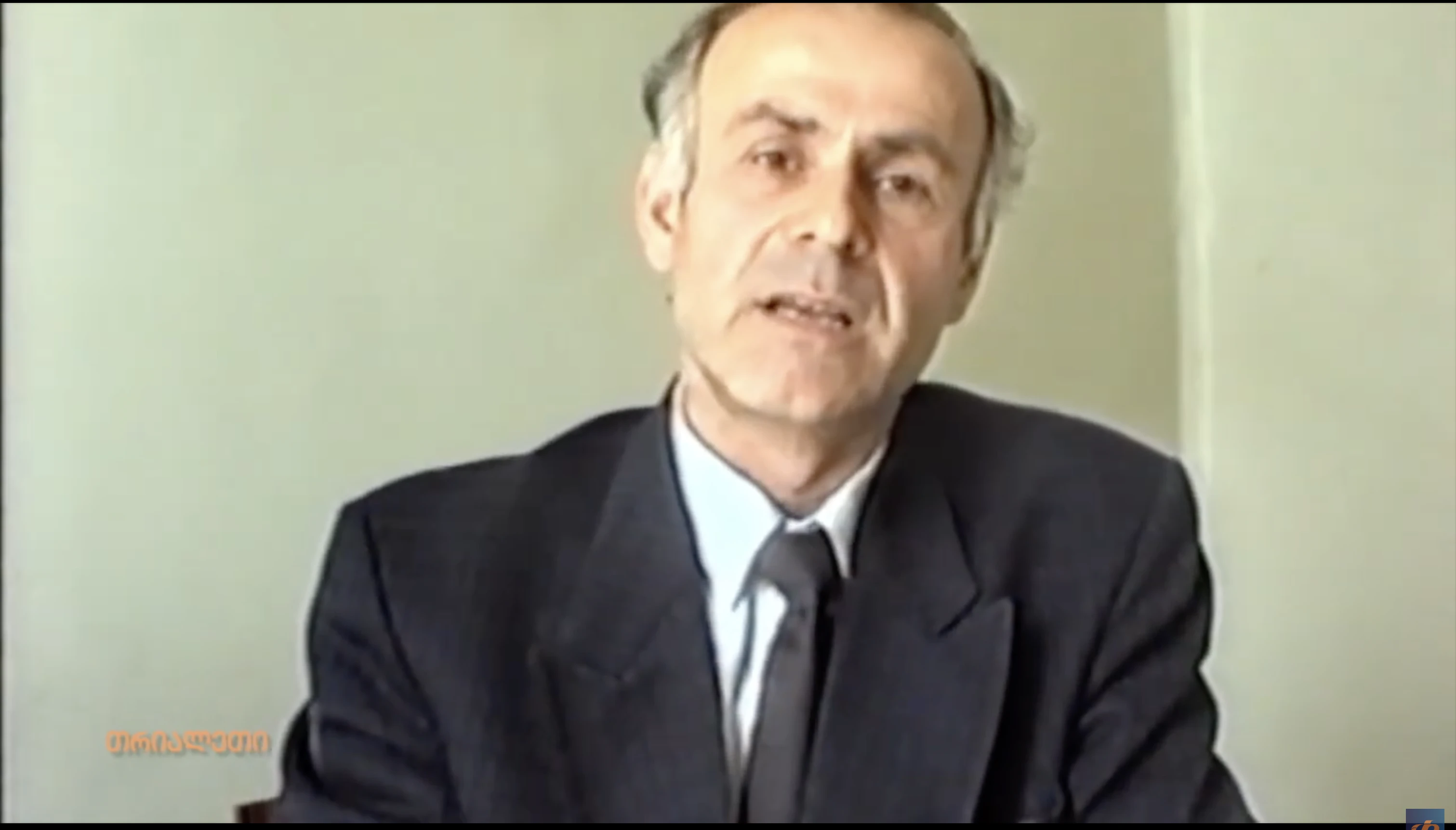 გურამ ბერუაშვილი.   1995 წ.  არჩევნები.  ქარელი.   "თრიალეთის" არქივი.