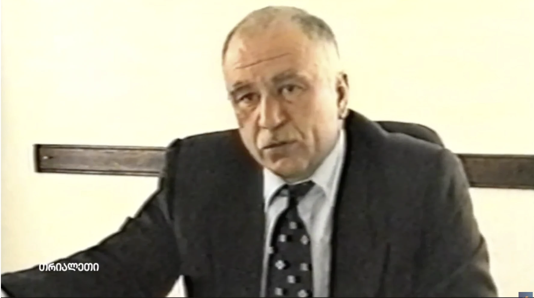 ნოდარ დალაქიშვილი.  რეგიონის პოლიციის სამმართველოს უფროსი. 1999 წ.  "თრიალეთის" არქივიდან.