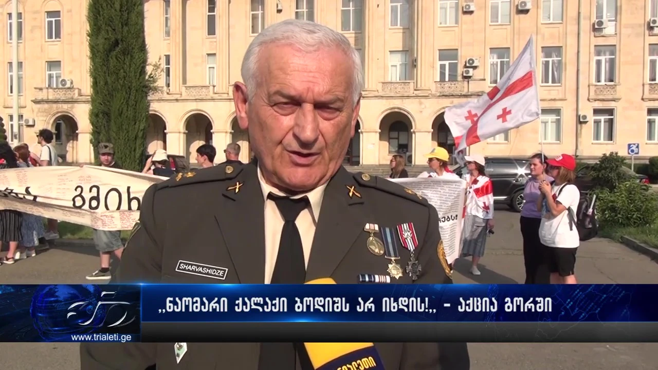 ,,ნაომარი ქალაქი ბოდიშს არ იხდის“ - აქცია გორში