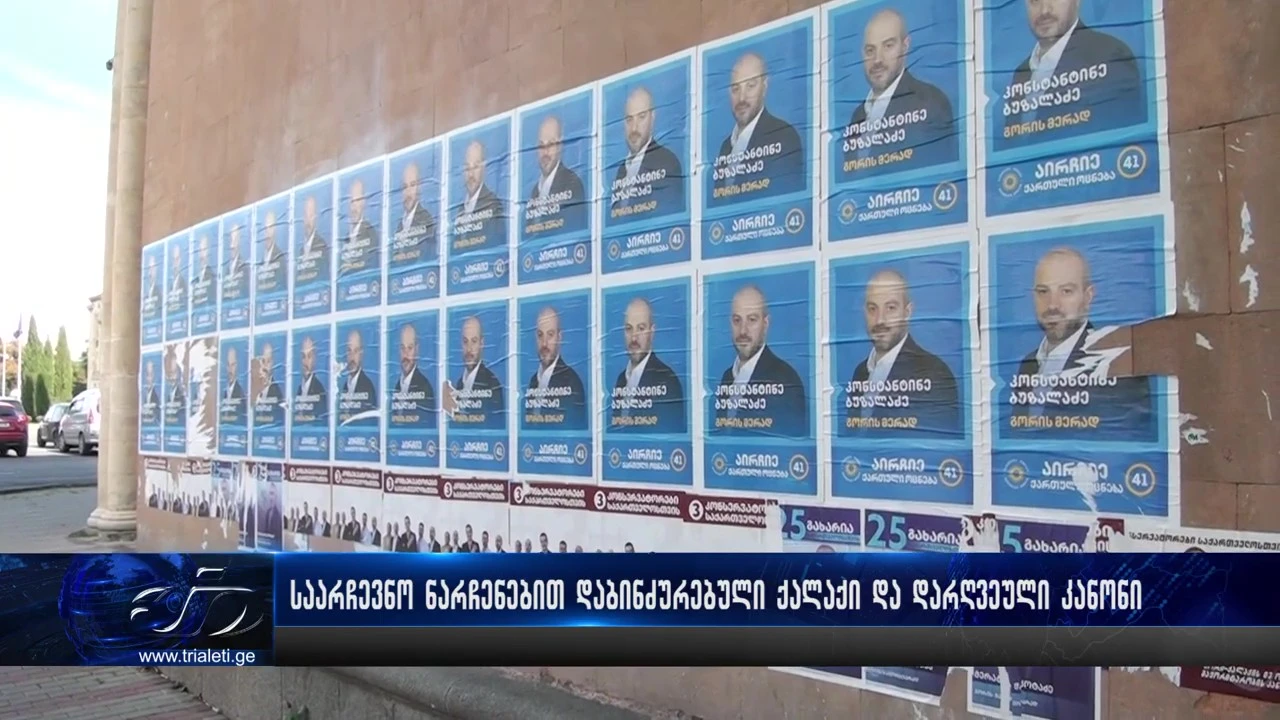 საარჩევნო ნარჩენებით დაბინძურებული ქალაქი და დარღვეული კანონი