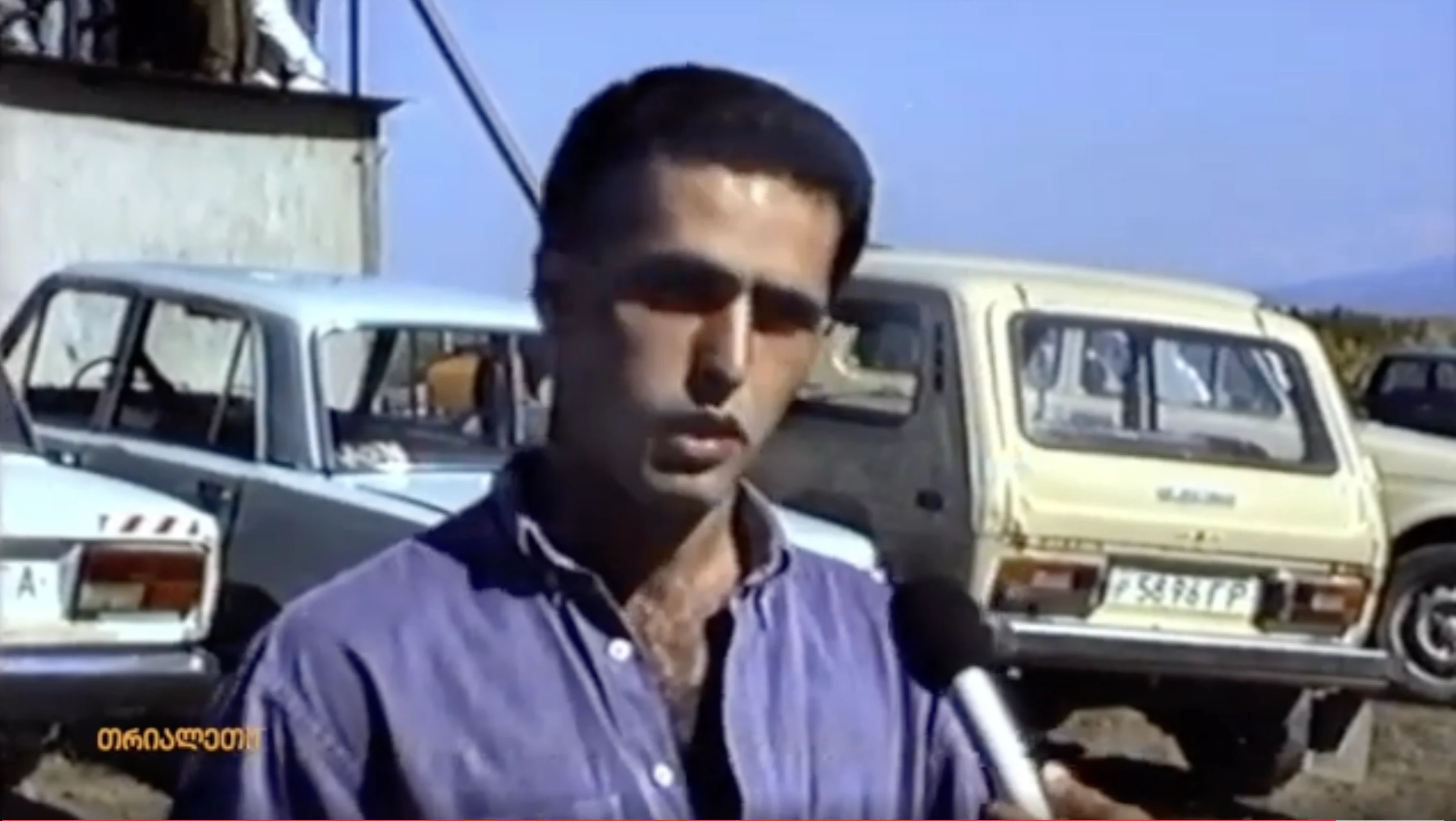 თამაზ ჩუტკერაშვილი.  მკლავჭიდი.  1995 წ.  "თრიალეთის" არქივიდან.