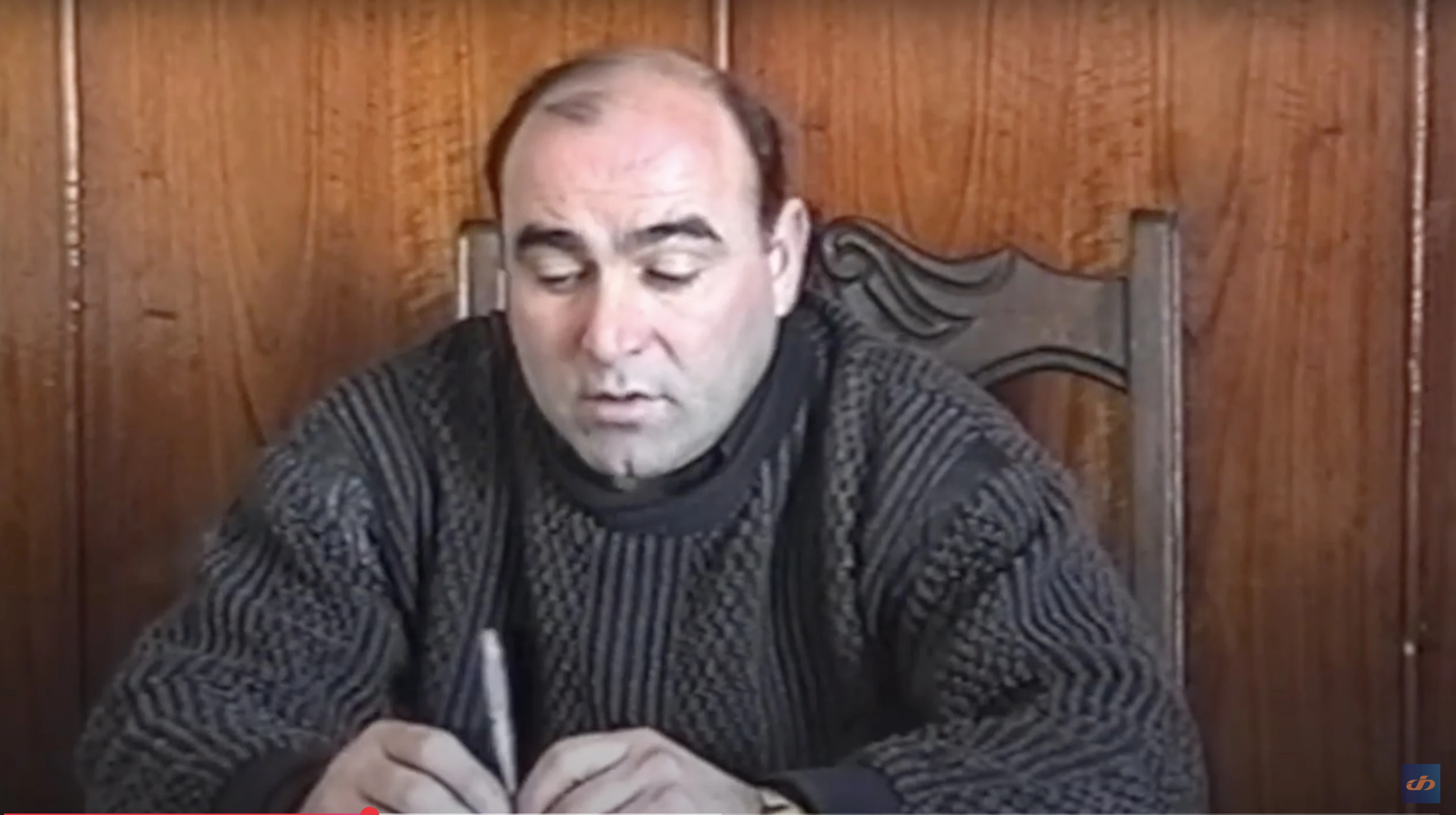 თამაზ მარჯანიძე. ქარელის პოლიციის უფროსი 1998 წ. "თრიალეთის" არქივიდან.