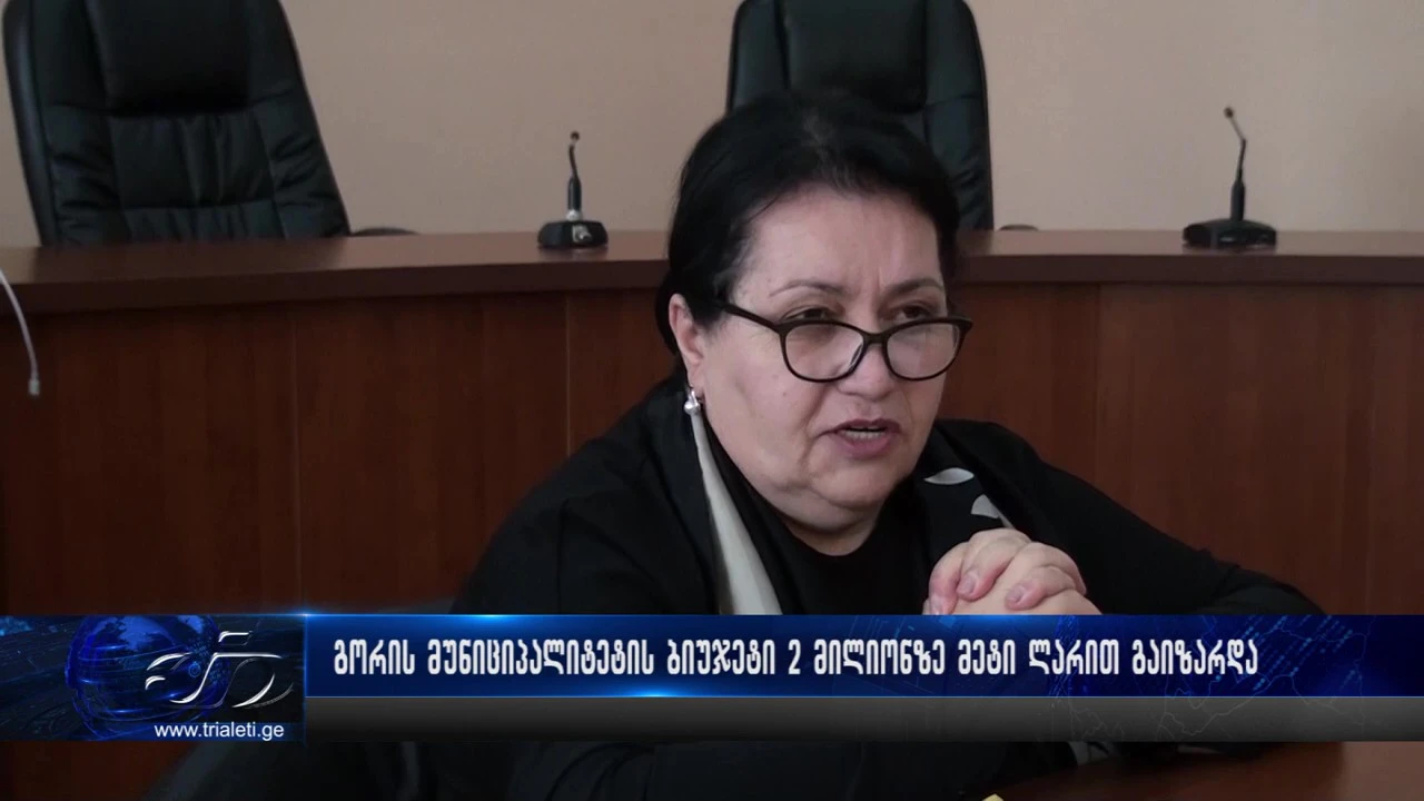 გორის მუნიციპალიტეტის ბიუჯეტი 2 მილიონით გაიზარდა