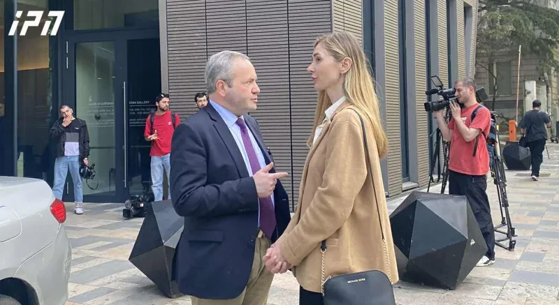 თინა ბოკუჩავა და ზურაბ ჭიაბერაშვილი პაველ ჰერჩინკის ხვდებიან