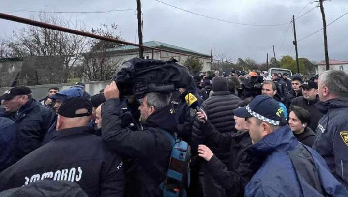 საჩხერეში, სოფელ ჭორვილაში „ნაციონალური მოძრაობის“ წარმომადგენლების გამოჩენას ხმაური და დაპირისპირება მოჰყვა