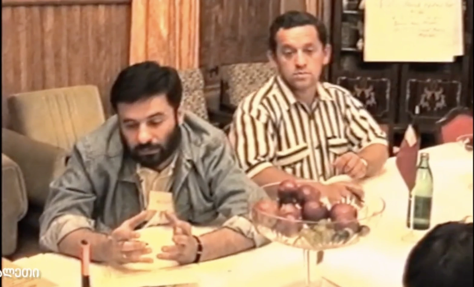 ეროსი კიწმარისვილი, სატელევიზიო ქსელის დაფუძვნების შესახებ.   1994 წ.   თრიალეთის არქივი.