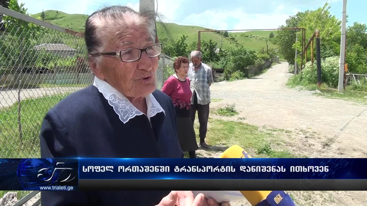 გორის მუნიციპალიტეტის სოფელ ორთაშენში ტრანსპორტის დანიშვნას ითხოვენ